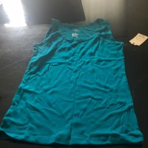 Small teal tank top